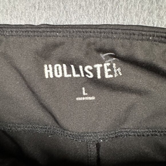 Hollister Leggings Womens Large Black Cut Out Ankle Pocket Activewear Yoga Gym - Picture 5 of 10